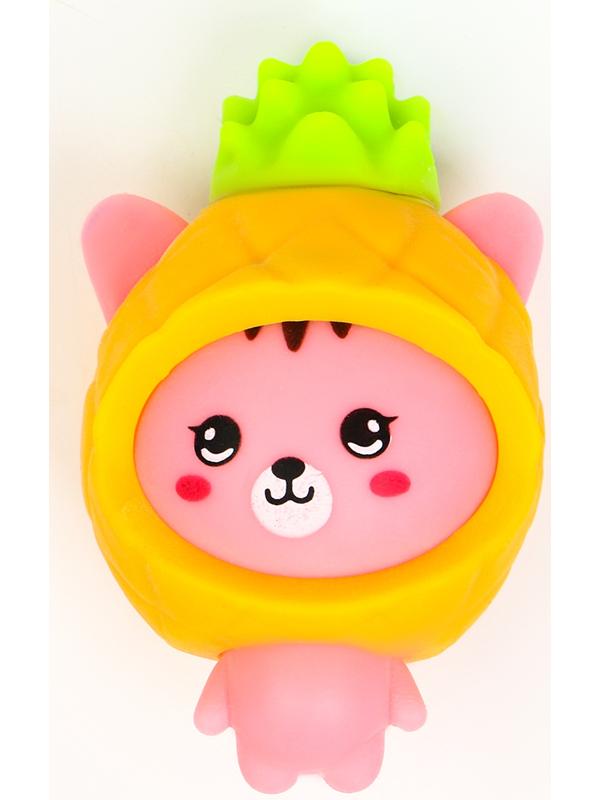 Мялка «Котик» с пастой, цвета МИКС