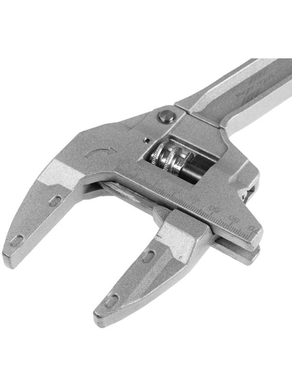 Ключ разводной сантехнический ТУНДРА, самозажимной, храповой механизм, до 75 мм, 200 мм