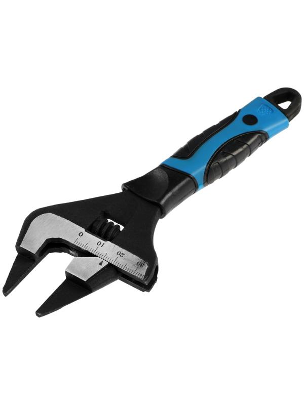 Ключ разводной с очень тонкими губками ТУНДРА, 2К рукоятка, толщина 2.5 мм, до 34 мм, 150 мм   98638