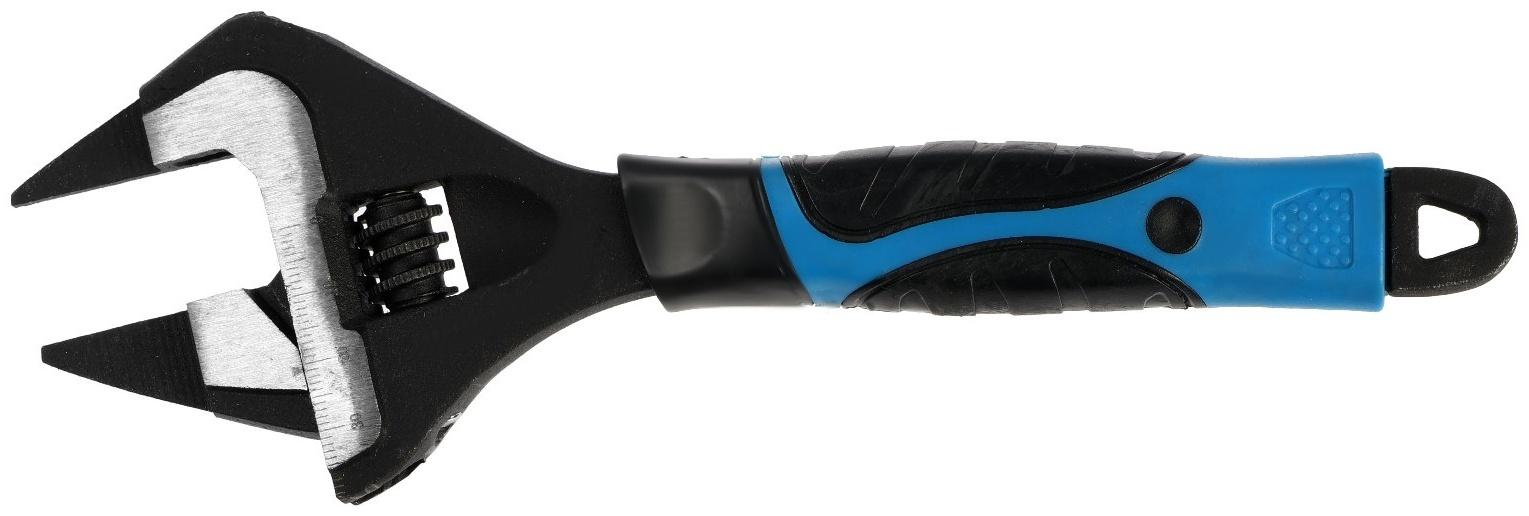 Ключ разводной с очень тонкими губками ТУНДРА, 2К рукоятка, толщина 2.5 мм, до 38 мм, 200 мм   98638