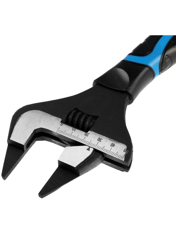 Ключ разводной с очень тонкими губками ТУНДРА, 2К рукоятка, толщина 3.5 мм, до 50 мм, 250 мм   98638