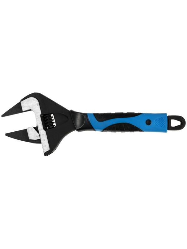 Ключ разводной с очень тонкими губками ТУНДРА, 2К рукоятка, толщина 4 мм, до 60 мм, 300 мм