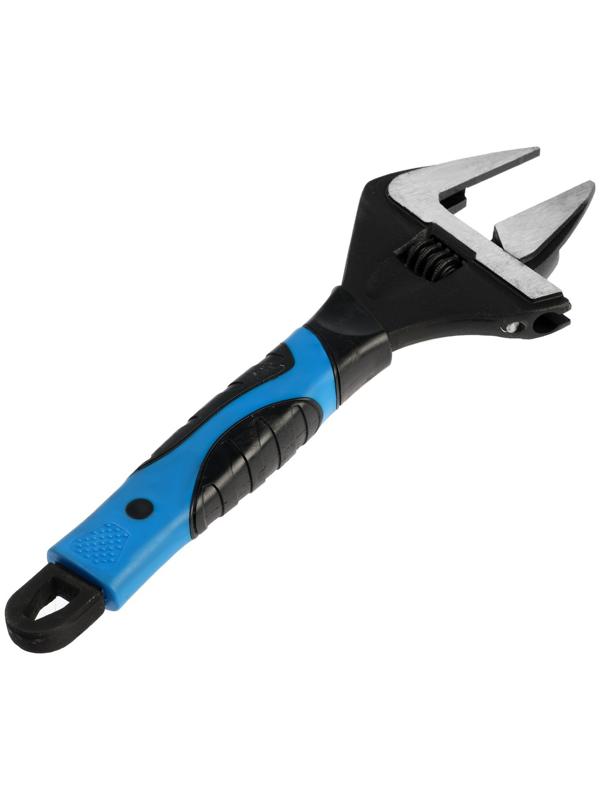 Ключ разводной с очень тонкими губками ТУНДРА, 2К рукоятка, толщина 4 мм, до 60 мм, 300 мм