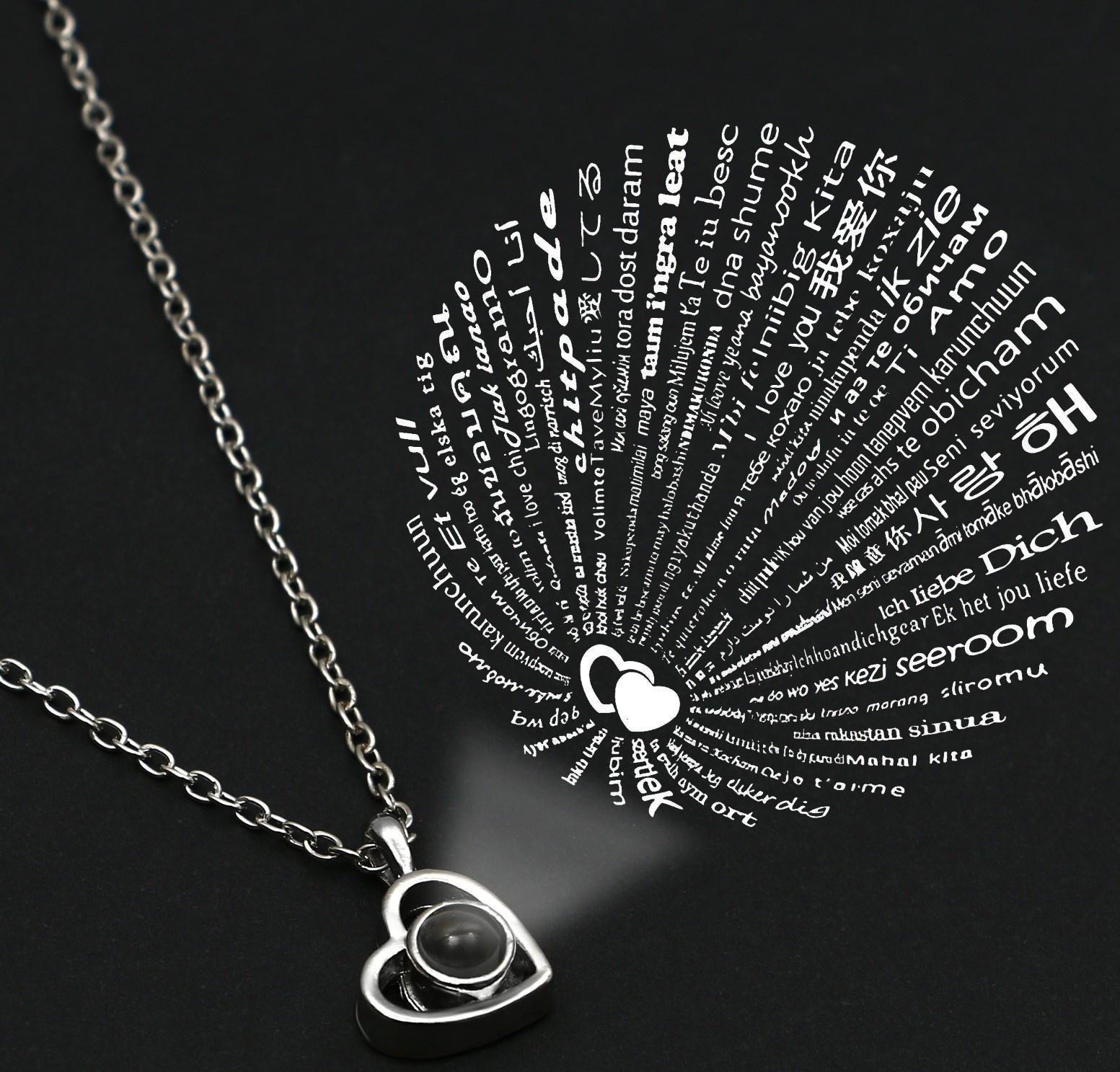 Набор кольцо и подвеска проекцией 