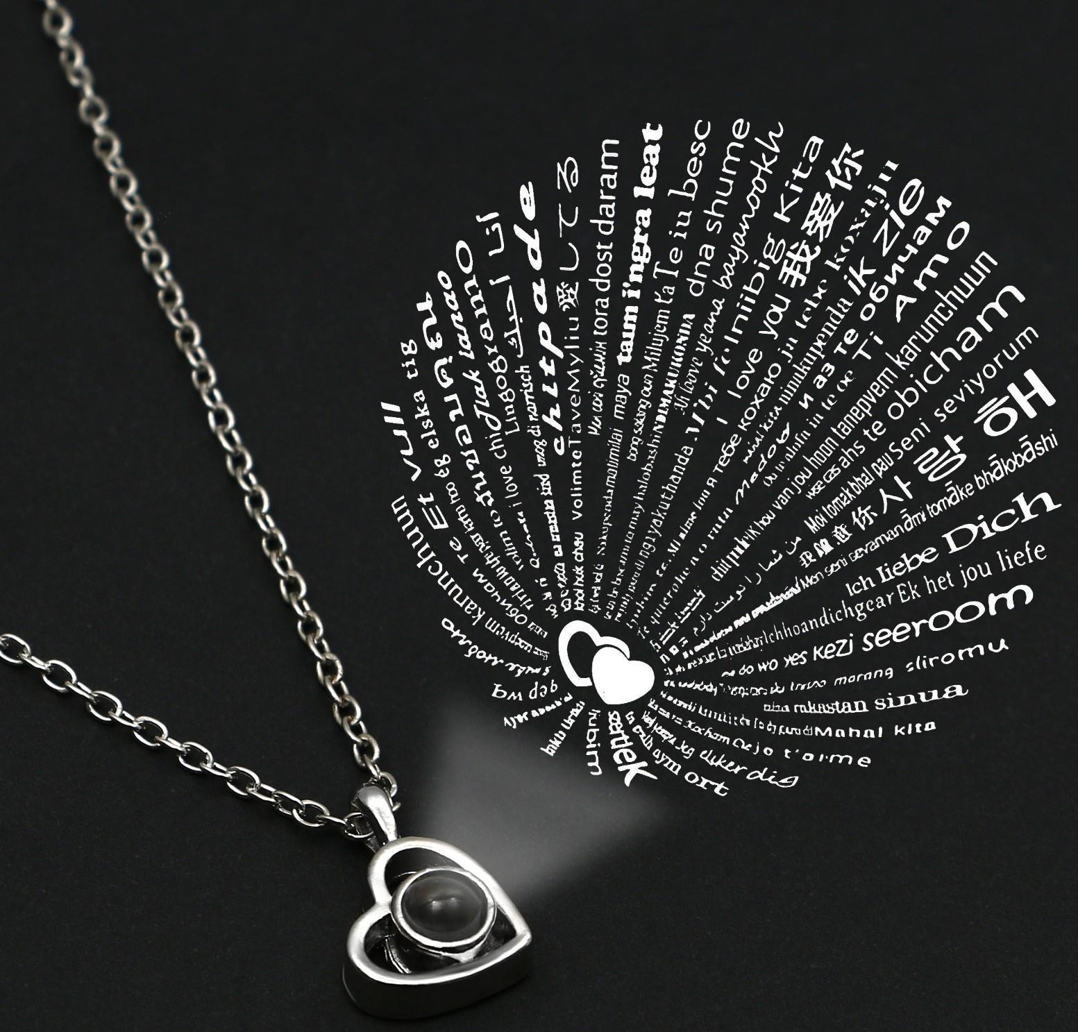 Набор кольцо и подвеска проекцией 