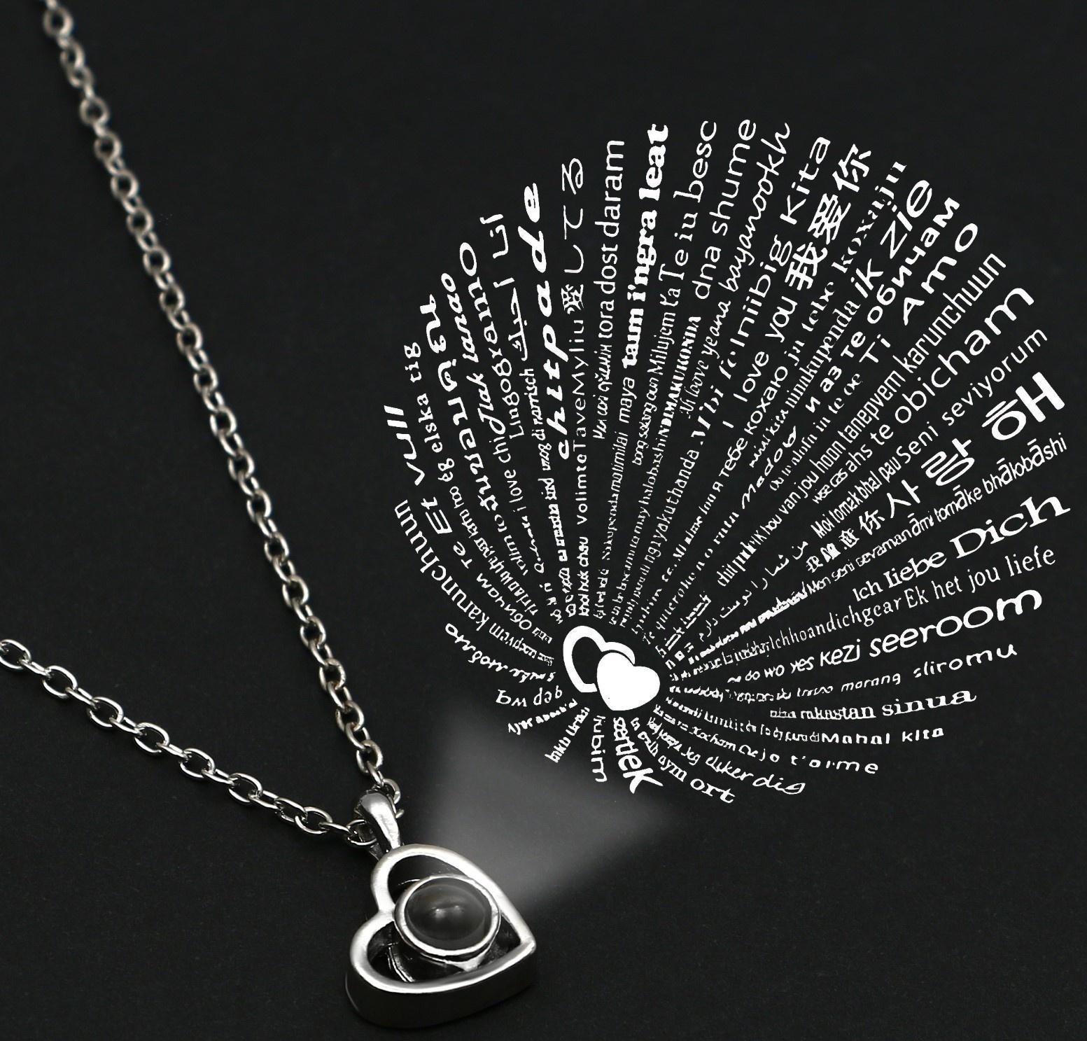 Набор кольцо и подвеска проекцией 