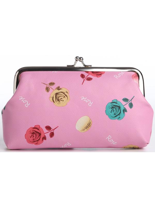 Косметичка на фермуаре, цвет розовый