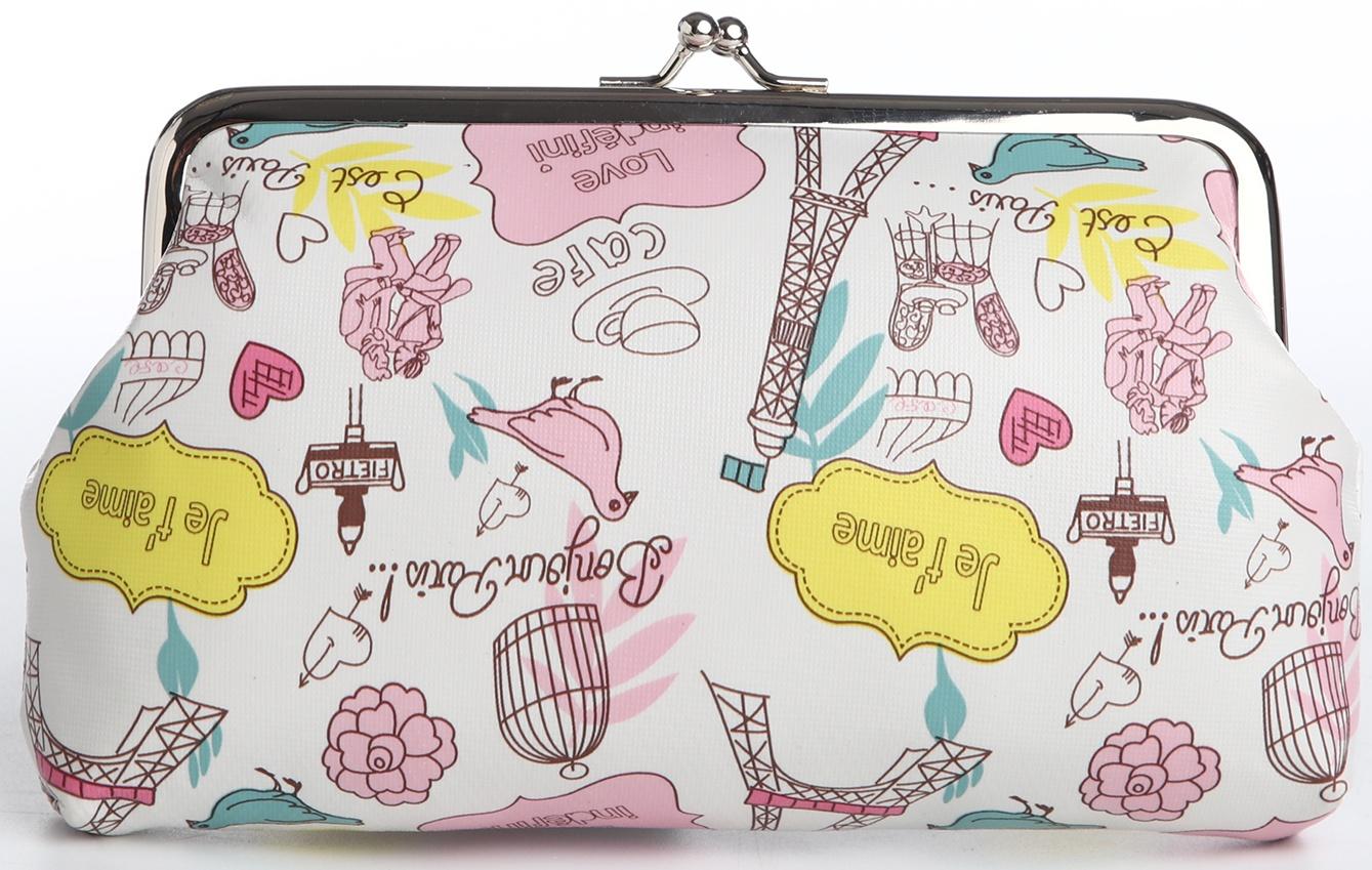 Косметичка на фермуаре, цвет белый