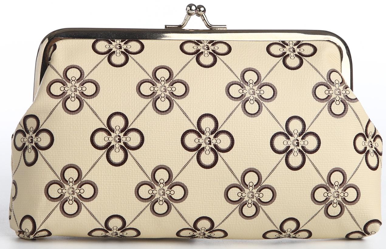 Косметичка на фермуаре, цвет бежевый