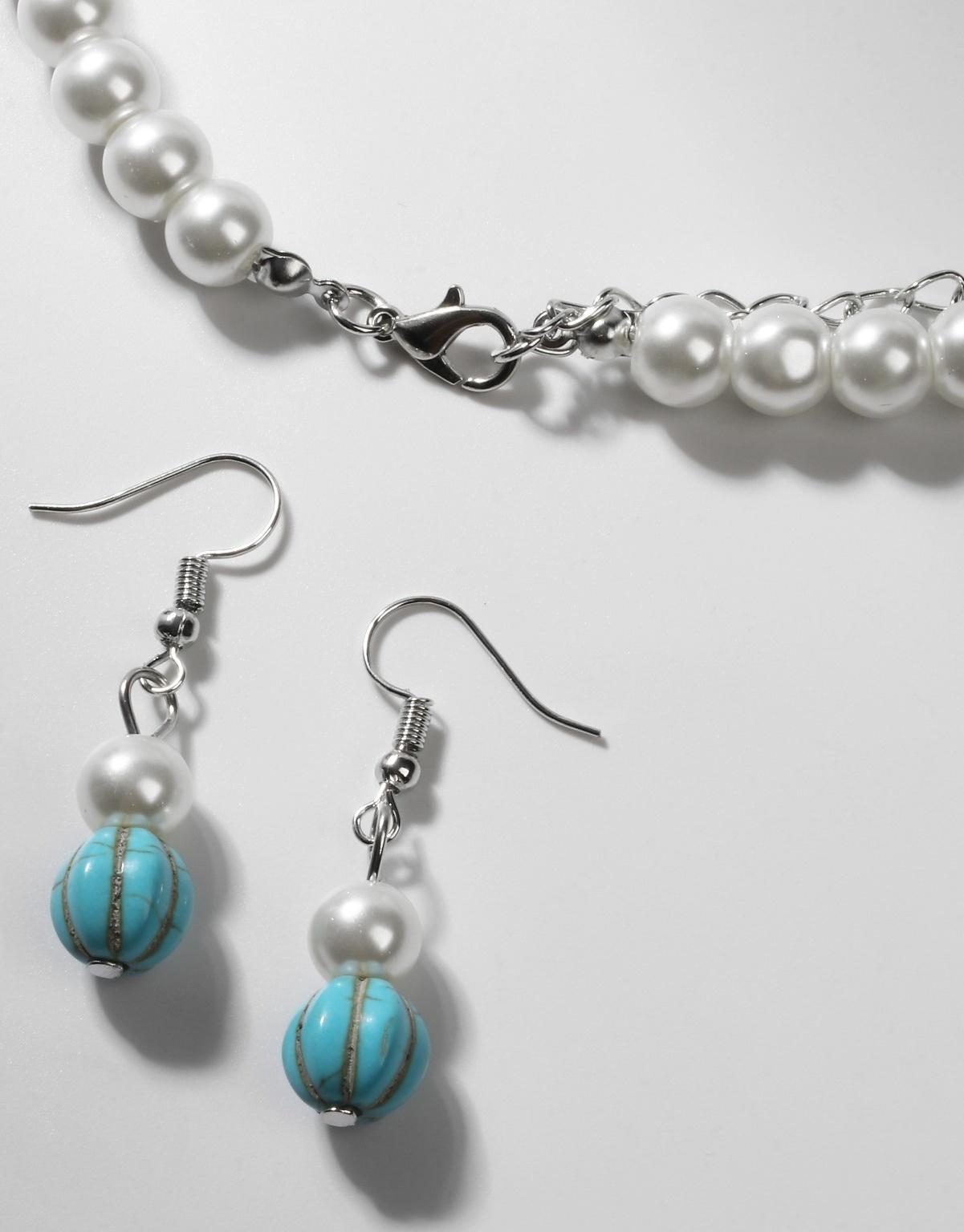 Набор 3 предмета: серьги, бусы, браслет 