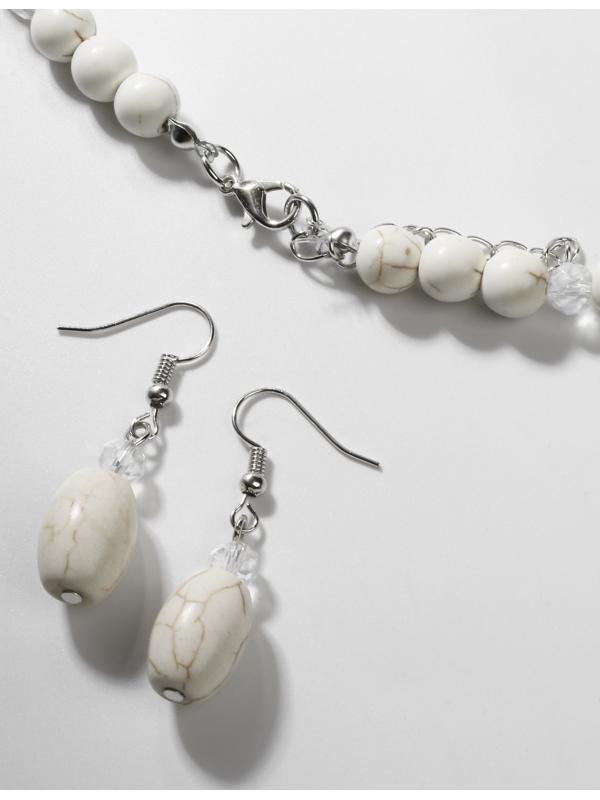 Набор 3 предмета: серьги, бусы, браслет 