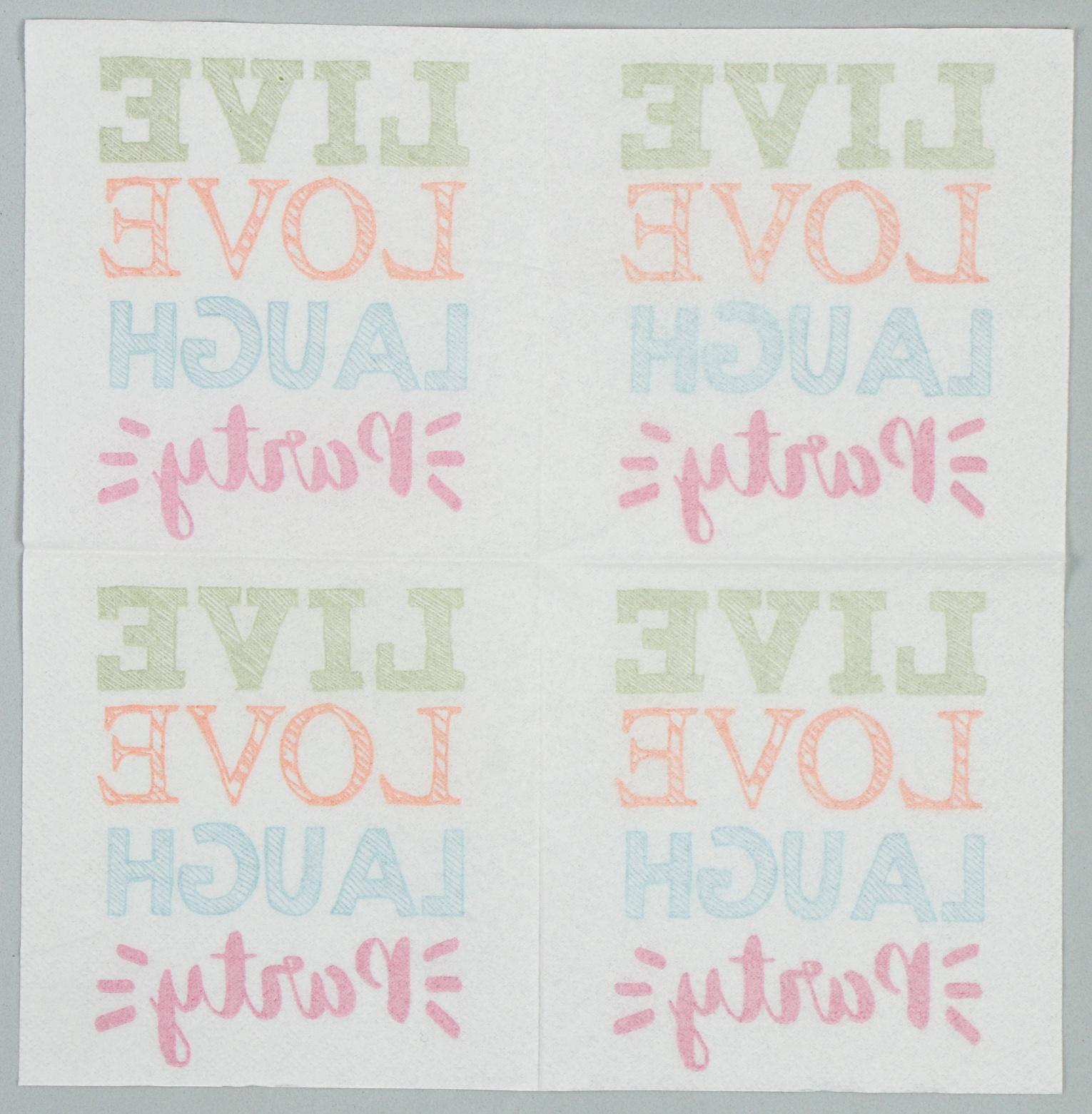 Салфетки бумажные «Радость» 25х25 см, набор 20 шт.