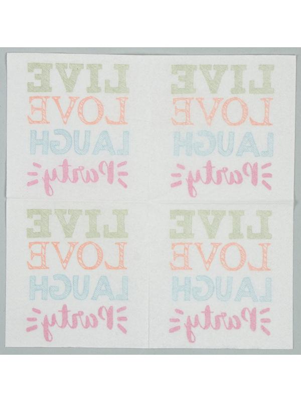 Салфетки бумажные «Радость» 25х25 см, набор 20 шт.