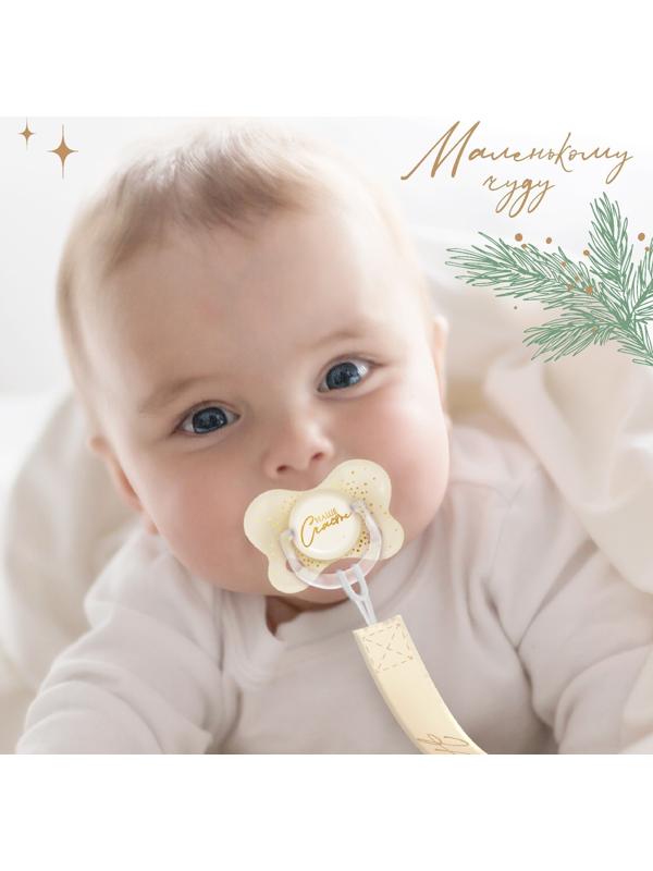 Соска - пустышка ортодонтическая «Счастье» силикон, в контейнере +6мес.