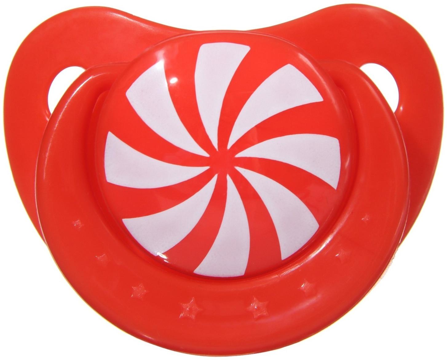 Соска - пустышка ортодонтическая «Карамелька», в контейнере силикон, +6мес.