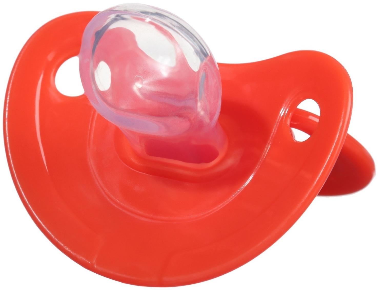 Соска - пустышка ортодонтическая «Карамелька», в контейнере силикон, +6мес.