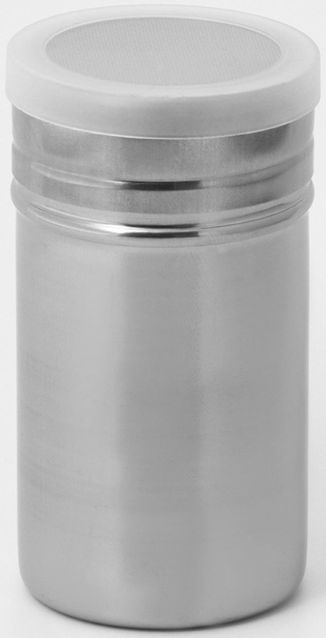 Диспенсер для сахарной пудры, 300 мл, 7×12,6 см, цвет хромированный