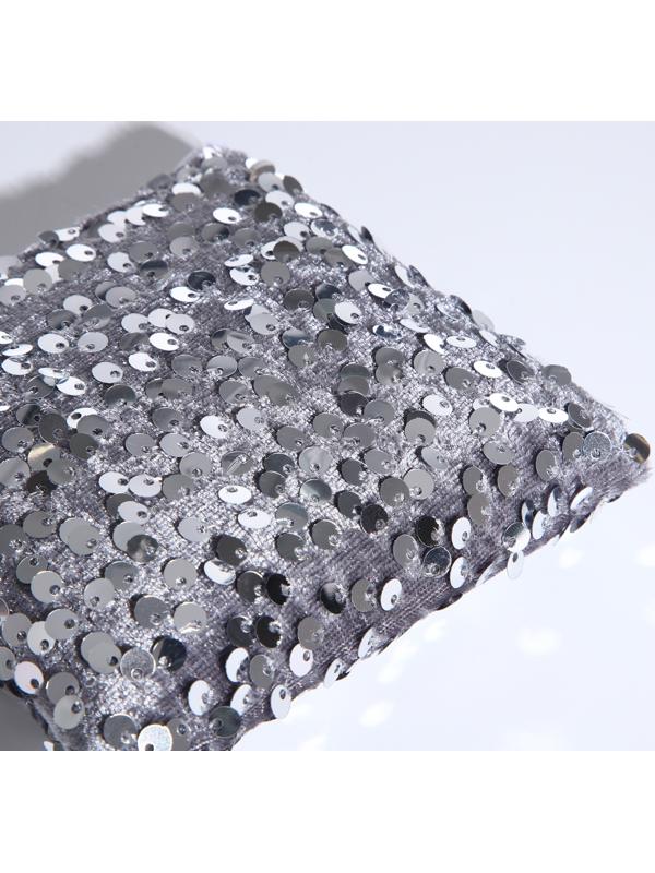 Кошелёк на молнии, цвет серебряный