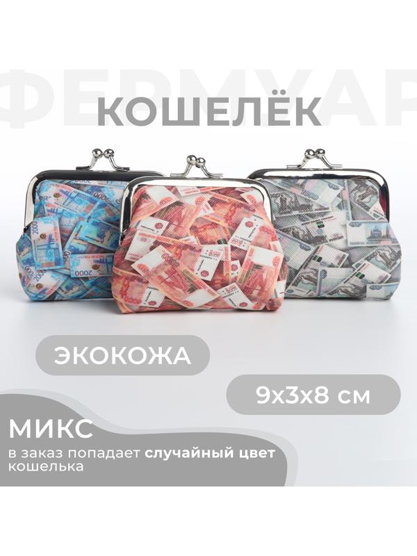 Кошелёк на фермуаре, цвет МИКС