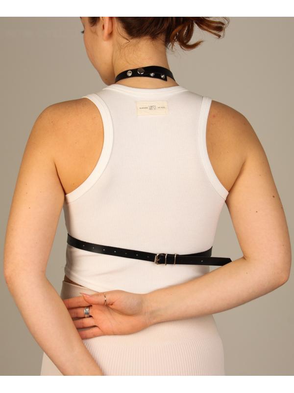 Карнавальная портупея, цвет чёрный