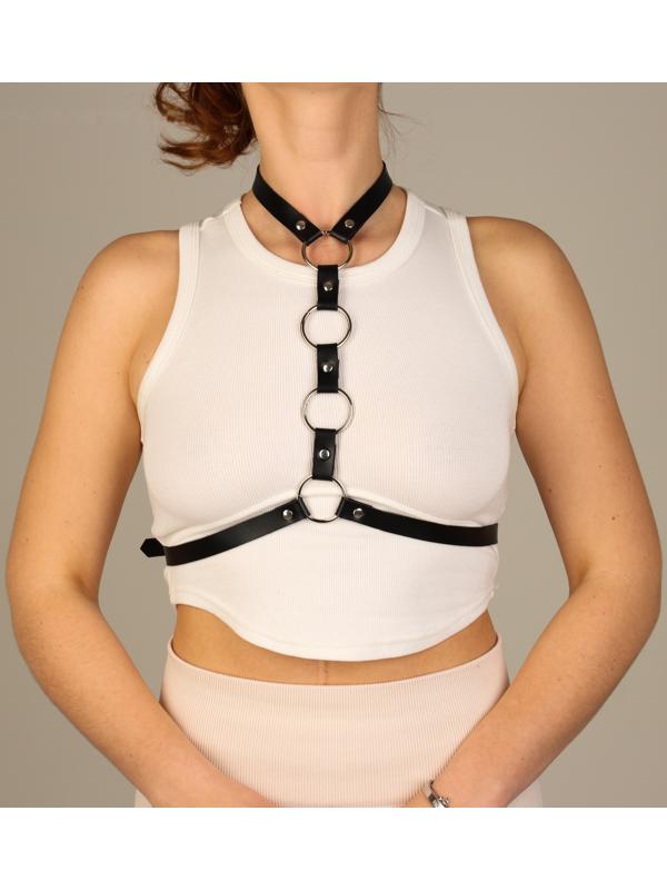 Карнавальная портупея, цвет чёрный