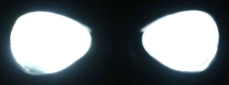 Прожектор череп для автомобиля 12 / 24 В, чёрный