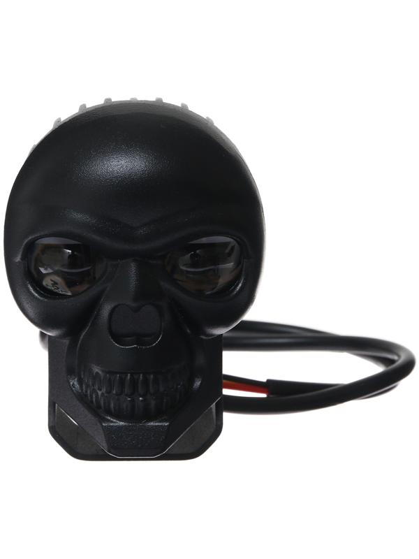 Прожектор череп для автомобиля 12 / 24 В, чёрный