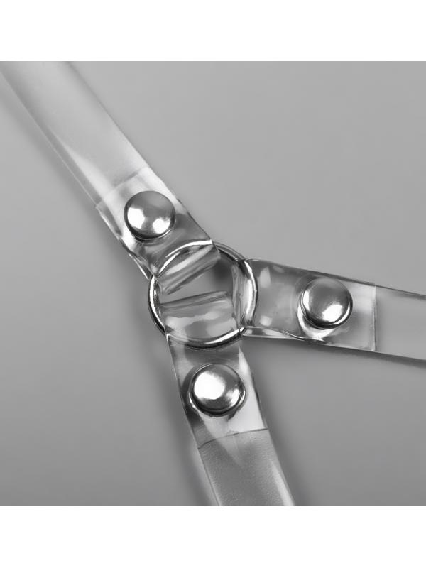 Ремешок для обуви, силиконовый, 34 см, 8 мм, 2 шт, цвет прозрачный