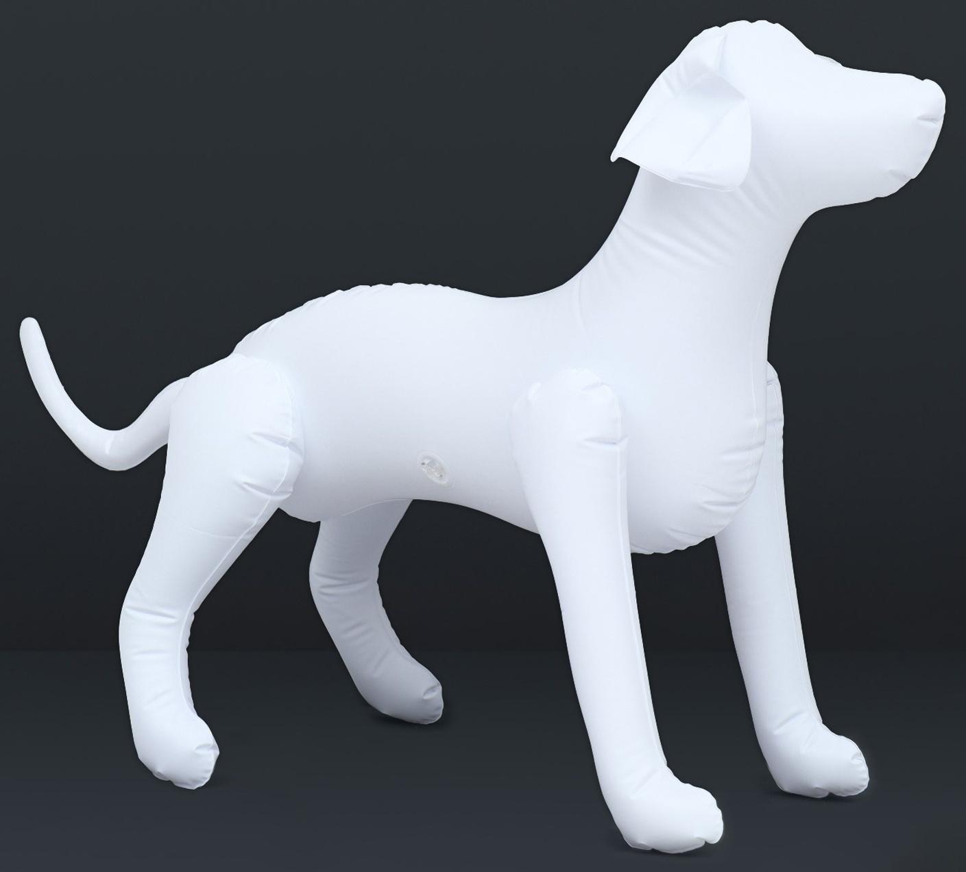 Набор: манекен надувной (белый) с насосом ручным (микс)