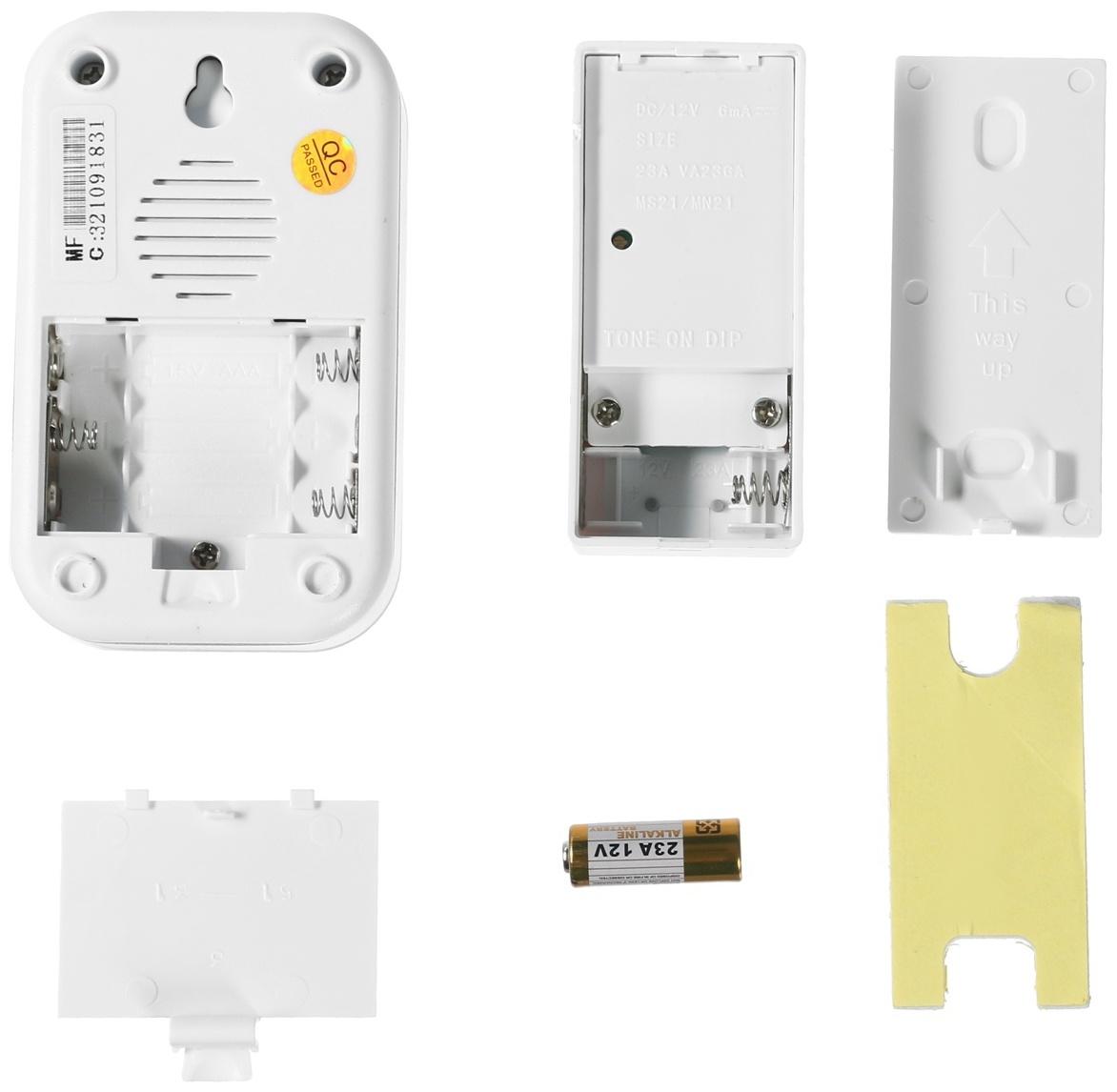 Звонок СТАРТ Б/З 009, беспроводной, 36 мелодий, 80 м, 3xAAА (не в комплекте) /1xA23, белый