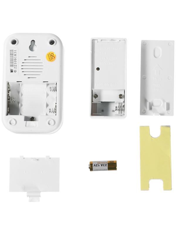 Звонок СТАРТ Б/З 009, беспроводной, 36 мелодий, 80 м, 3xAAА (не в комплекте) /1xA23, белый