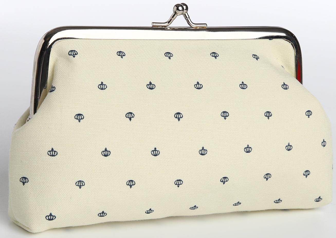 Косметичка на фермуаре, цвет бежевый