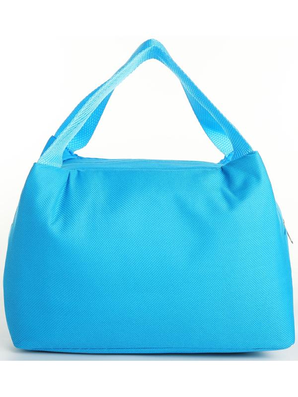 Термосумка на молнии, 6.4 л, цвет голубой