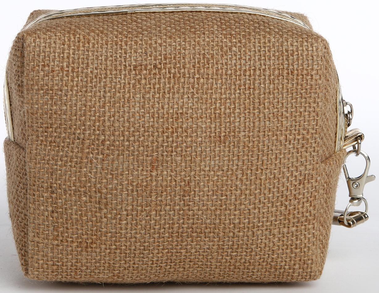 Косметичка на молнии, цвет тёмно-бежевый