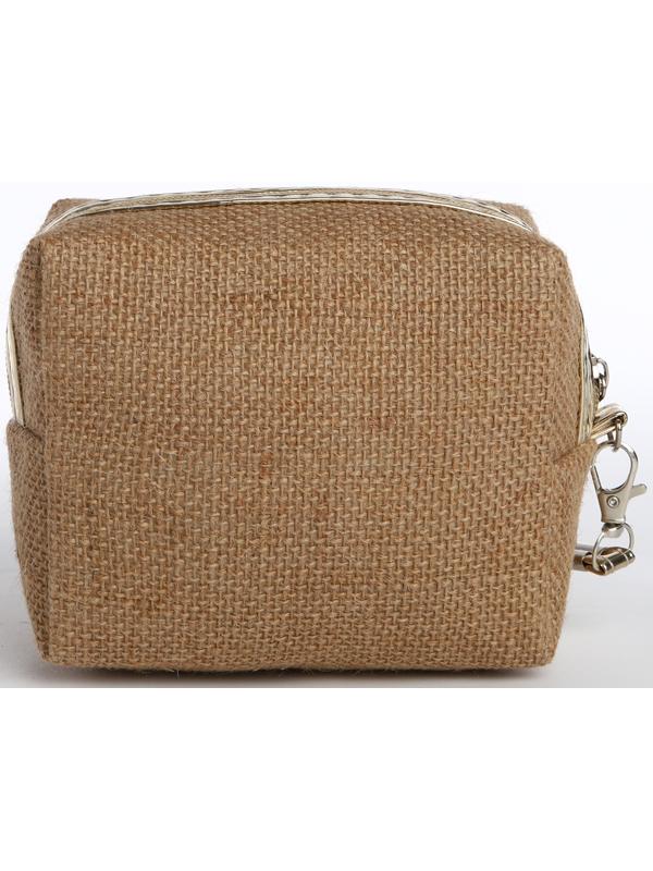 Косметичка на молнии, цвет тёмно-бежевый