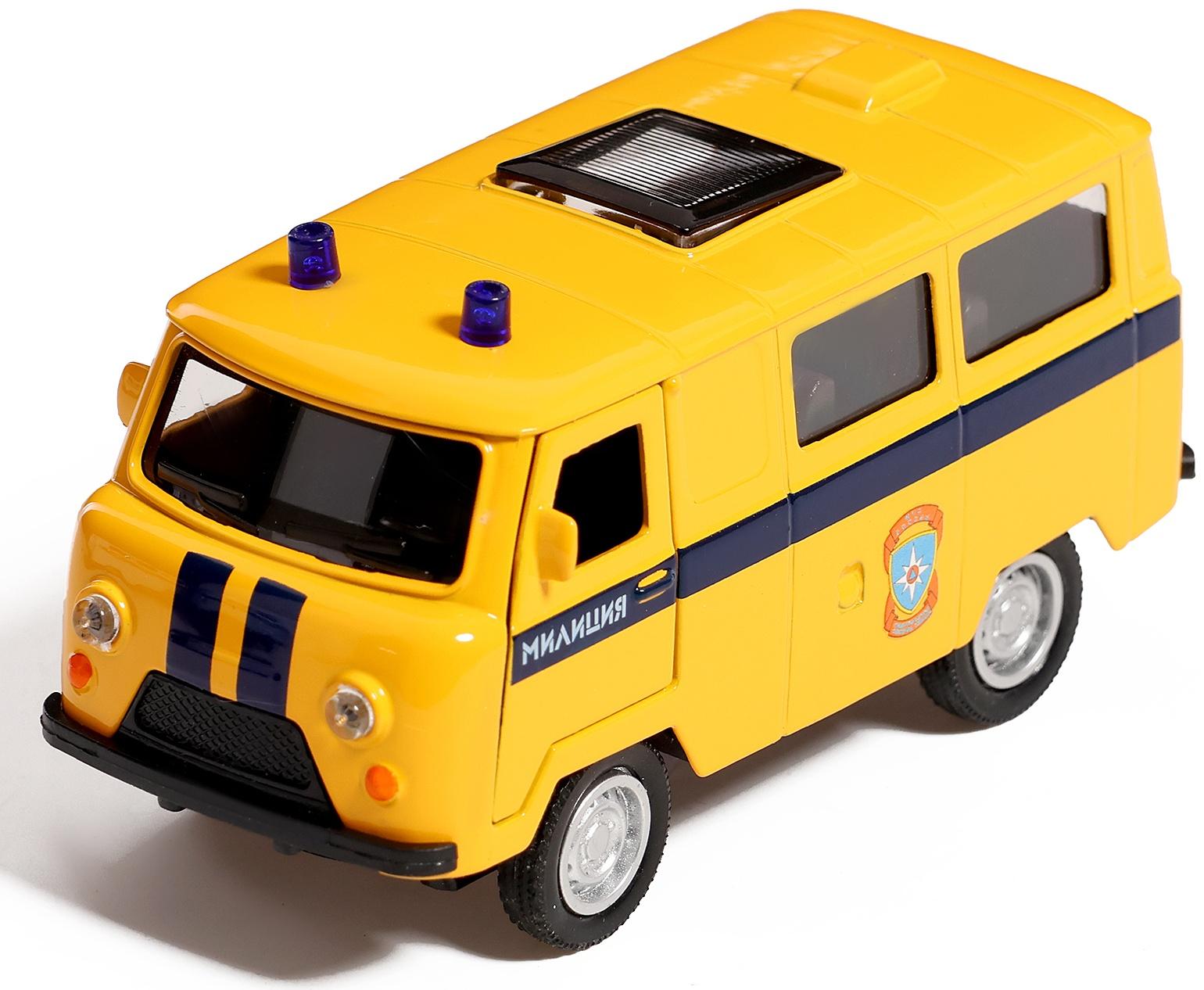 Машина металлическая «УАЗ 3962», инерция, 1;32, световые и звуковые эффекты, цвет МИКС