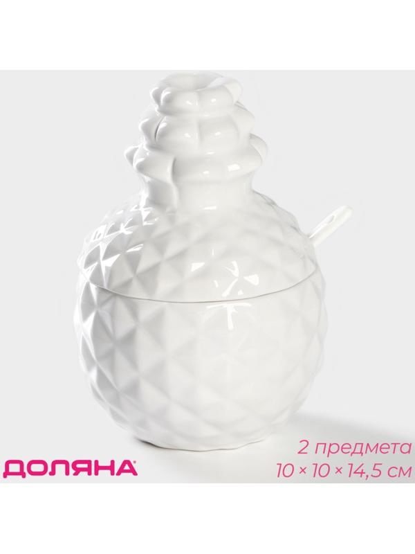 Банка для сыпучих продуктов Доляна «Ананас», 10×14,5 см