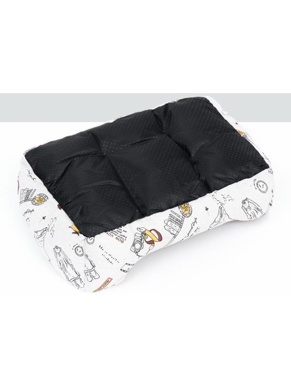 Лежанка для животных + ротанговый коврик, двухсторонняя подушка, 45 х 30 х 15 см