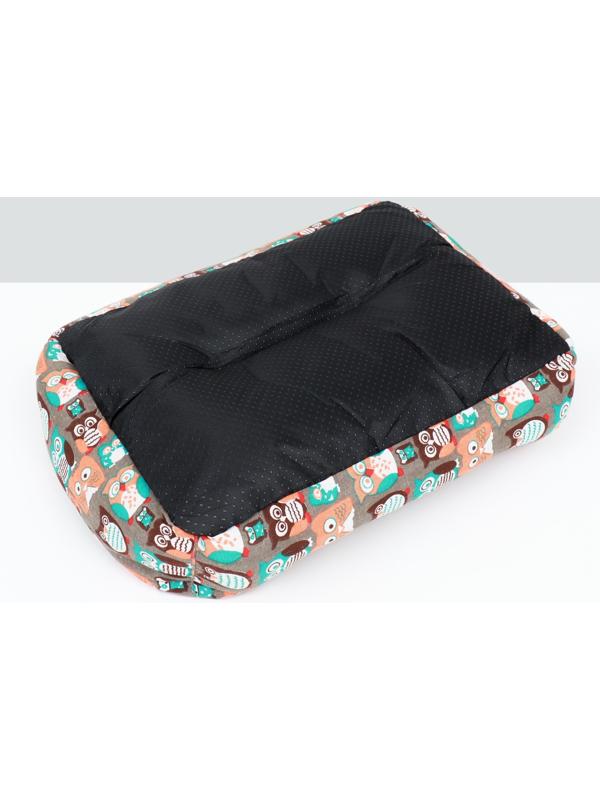 Лежанка для животных + ротанговый коврик, 50 х 40 х 15 см, бежево-серая