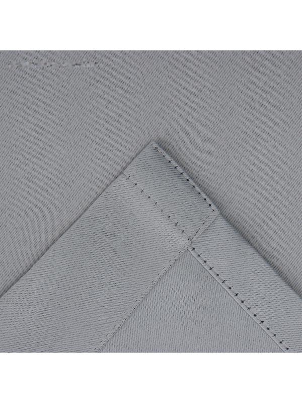 Штора портьерная Этель 145*265 см, цв.серый, блэкаут, пл. 240 г/м2