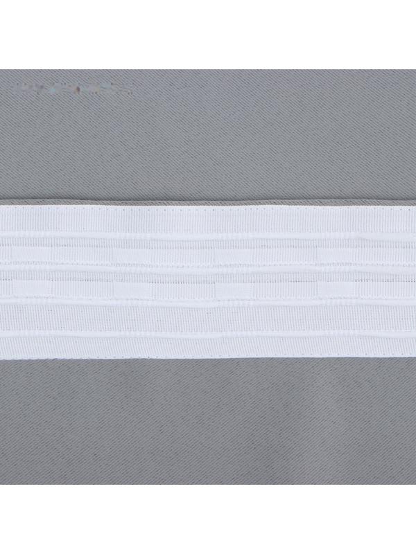 Штора портьерная Этель 145*265 см, цв.серый, блэкаут, пл. 240 г/м2