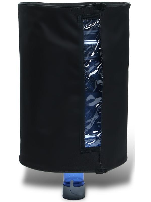 Чехол для бутылей 19 л, под кулер, оксфорд, черный