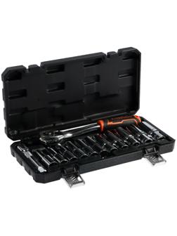 Набор торцевых головок с трещоткой KINGQUEEN WIB-40002, 72 зуба, 1/2