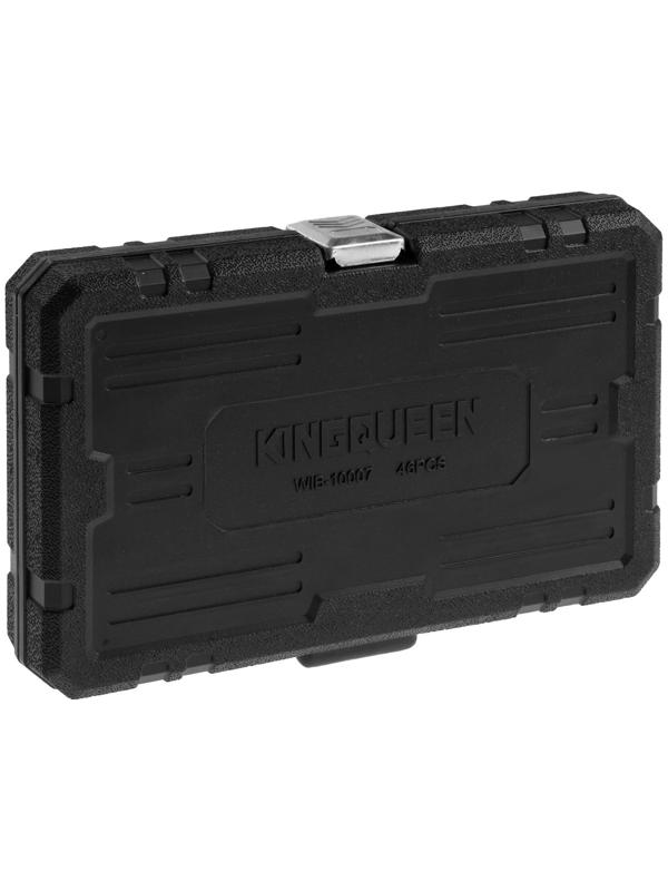 Набор торцевых головок и бит KINGQUEEN WIB-10007, трещотка 72 зуба, 1/4