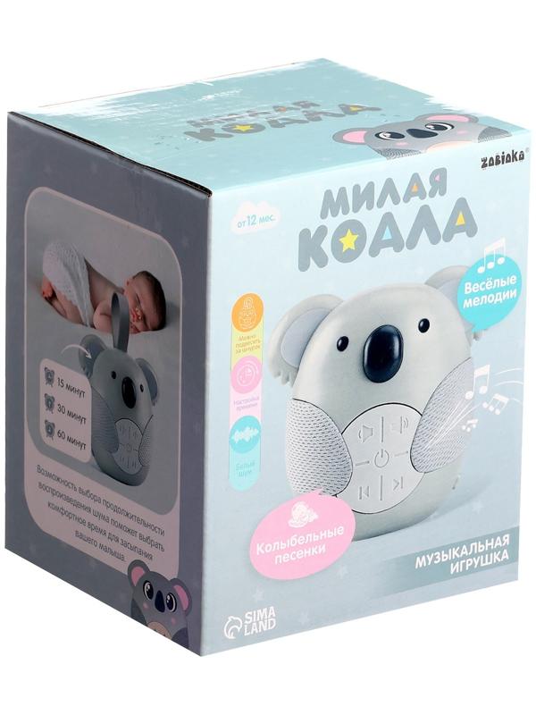 Музыкальная игрушка «Милая коала», звуковые эффекты, с подвесом