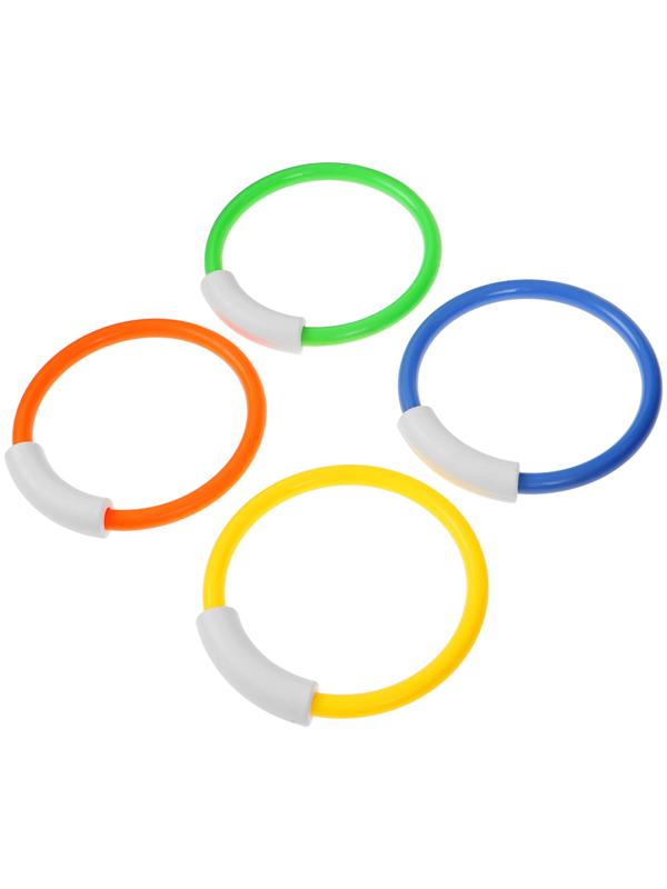 Набор для ныряния «Кольца», 4 предмета, цвет МИКС