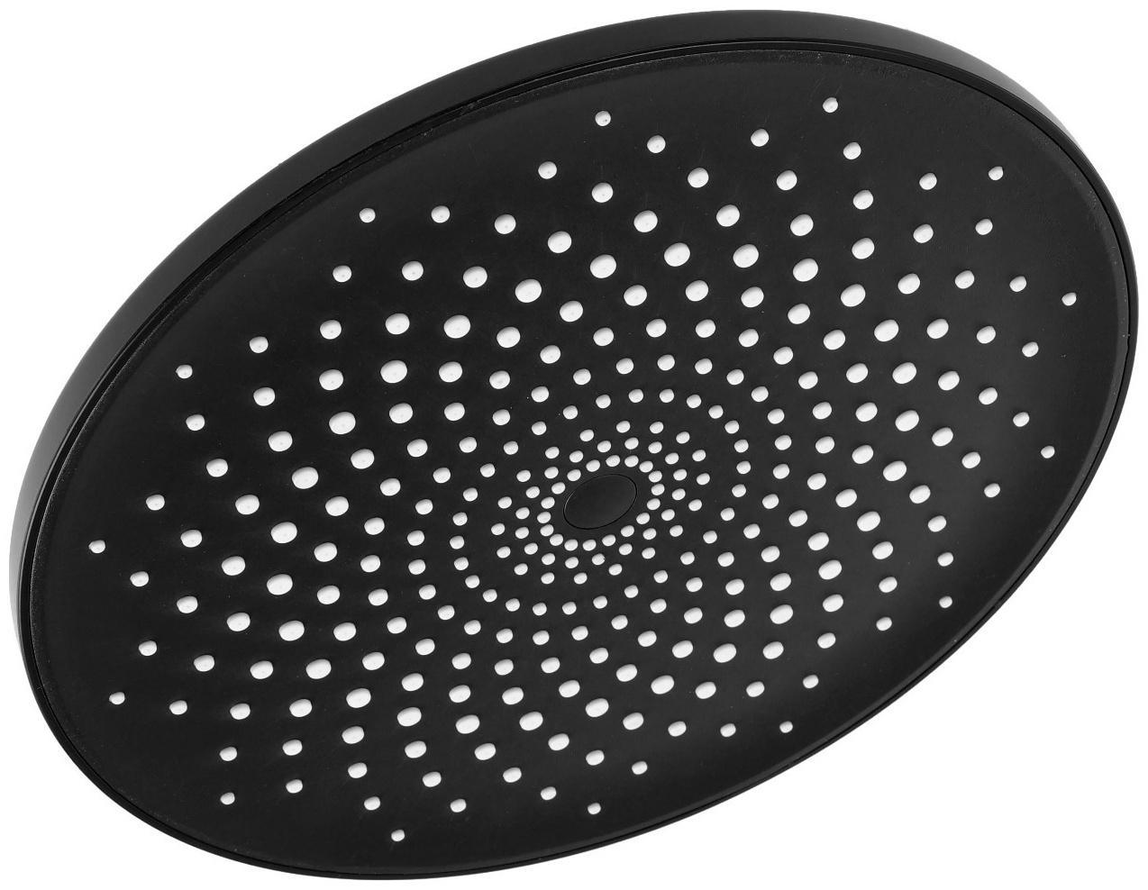 Набор леек для душа ZEIN Z3553, верхняя на шарнире d=22 cм, ручная 5 режимов d=12 cм, черный