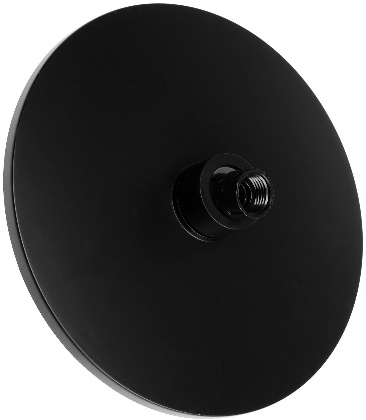 Набор леек для душа ZEIN Z3553, верхняя на шарнире d=22 cм, ручная 5 режимов d=12 cм, черный