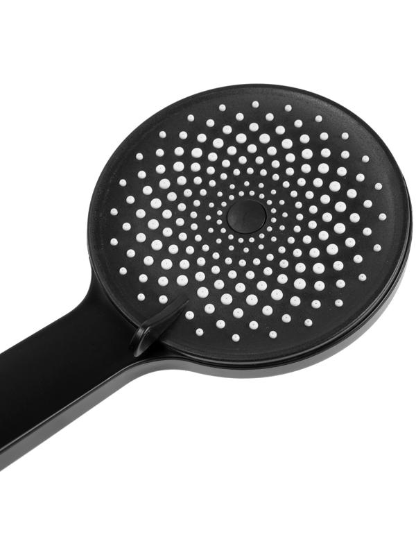 Набор леек для душа ZEIN Z3553, верхняя на шарнире d=22 cм, ручная 5 режимов d=12 cм, черный