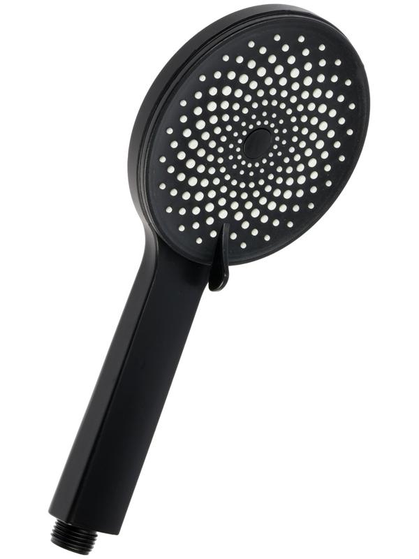 Набор леек для душа ZEIN Z3553, верхняя на шарнире d=22 cм, ручная 5 режимов d=12 cм, черный